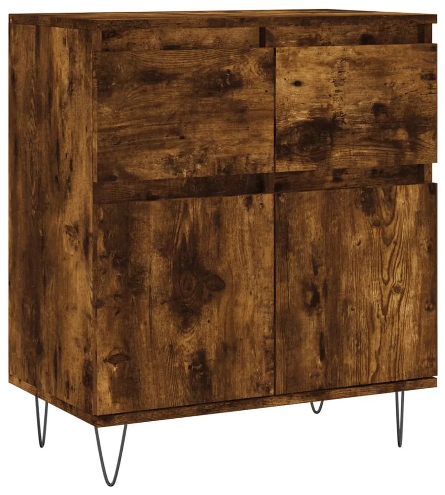 vidaXL Ντουλάπι Καπνιστή Δρυς 60x35x70 εκ. από Επεξεργασμένο Ξύλο