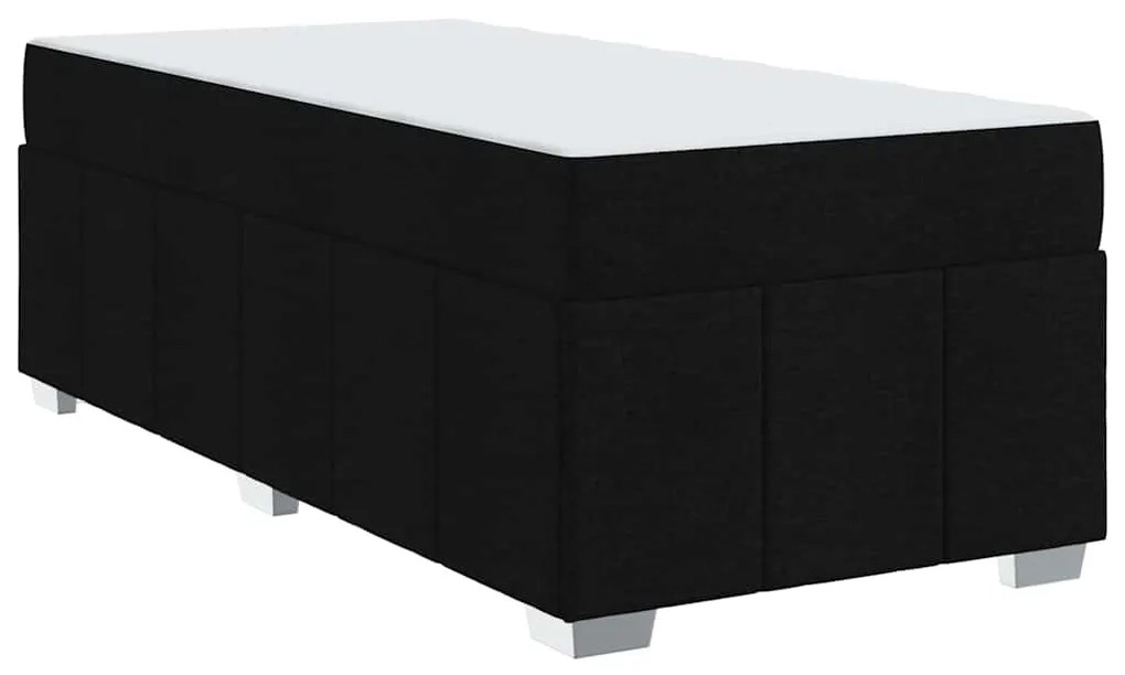 vidaXL Σκελετός Κρεβατιού Μαύρο 90 x 190 cm ύφασμα