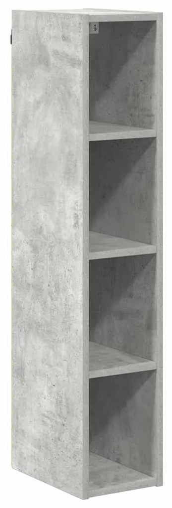 vidaXL Κρεμαστό ντουλάπι Σκυρόδεμα Γκρι 20 x 29,5 x 100 εκ.