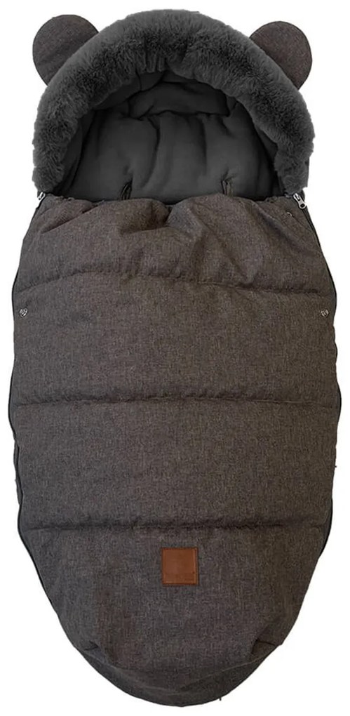 Ποδόσακος Καροτσιού (90x50) Bebe Stars Luxury Velour Brown 507-182
