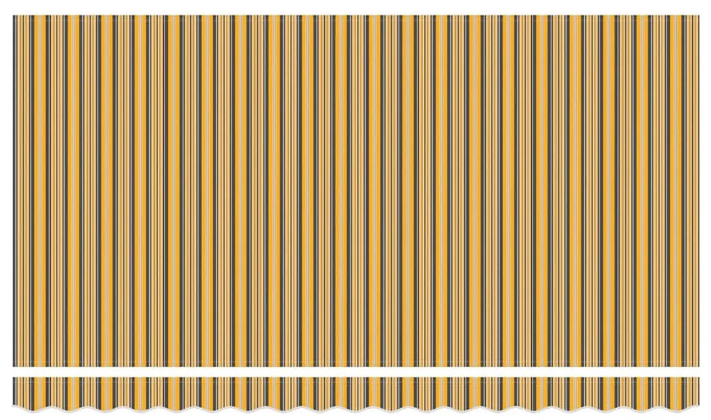 vidaXL Σκηνίτσα Αναδιπλούμενη Κίτρινο 400 x 200 cm ύφασμα