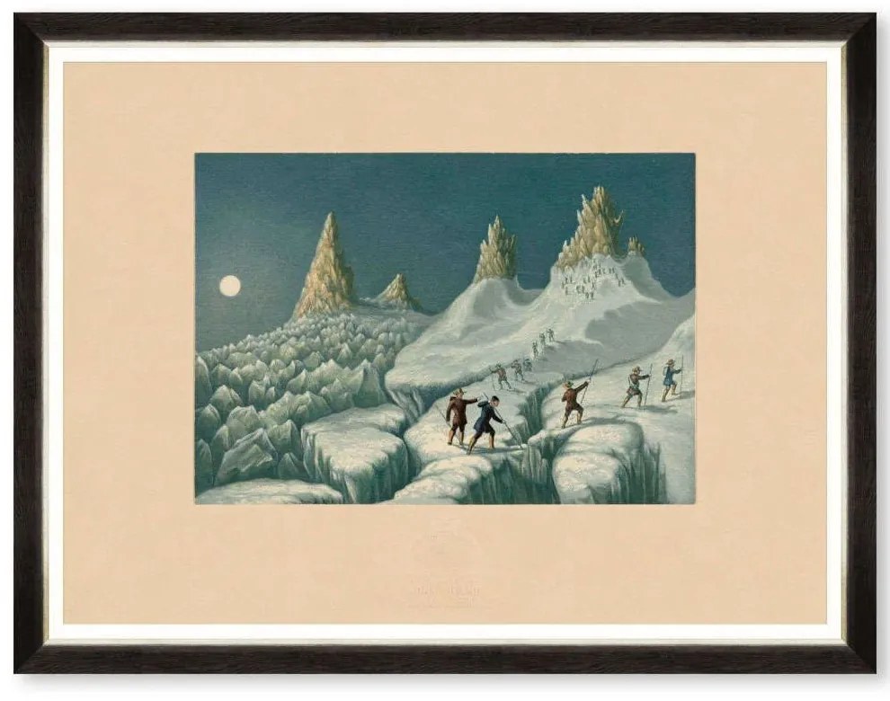 Κάδρο The Ascent Of MontBlanc II FA13478 80x60cm Multi MindTheGap Οριζόντιοι Wood, Glass