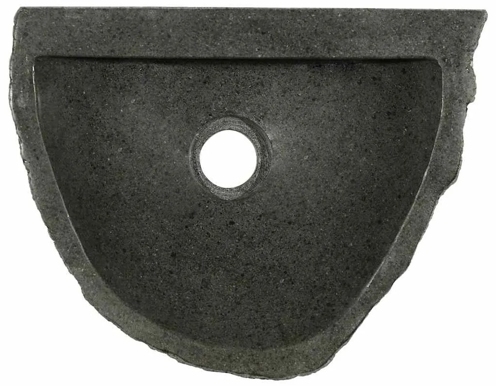 vidaXL Κρεμαστή Λεκάνη Γκρι (30-37) x (25-30) x 12 εκ. Πέτρα Ποταμού