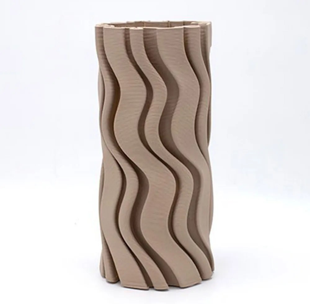 Βάζο Κεραμικό 819-00667 Φ14x28cm Light Grey Estheti Home Κεραμικό