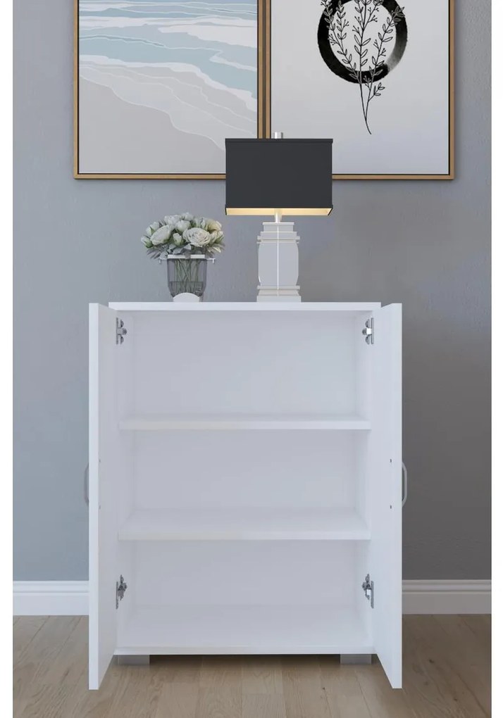 Παπουτσοθήκη MASEGO Λευκό Μοριοσανίδα 35x72x80cm - 14870026 - 14870026