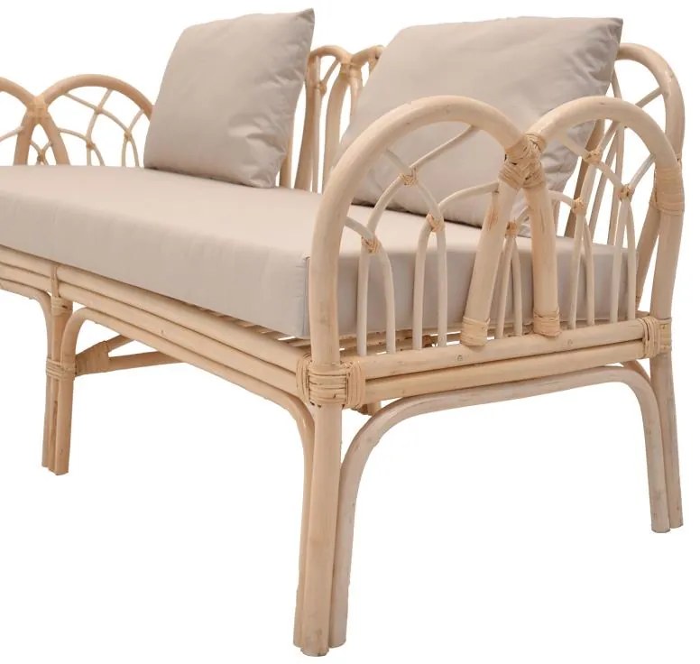 Σαλόνι Ytrone-Siderty σετ 2τεμ rattan σε φυσική απόχρωση 80x80x45 εκ.