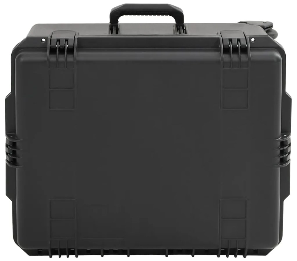 vidaXL Θήκη Πτήσης Φορητή Μαύρη 62,5x49,5x37 εκ. από Πολυπροπυλένιο