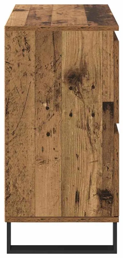 vidaXL Πλαϊνό γραφείο Παλιό ξύλο 60 x 35 x 70 cm