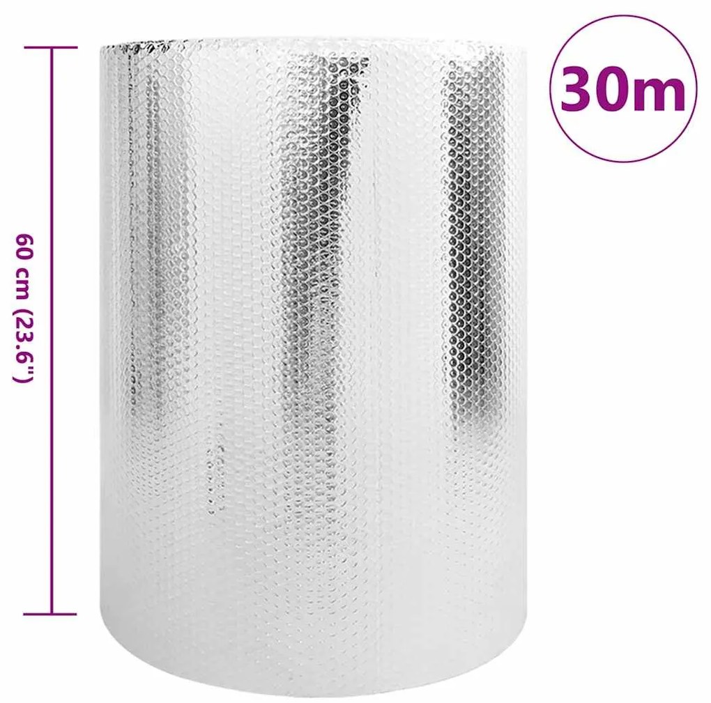vidaXL Ανακλαστήρας Θέρμανσης Διπλής Όψης 0,6x30 μ