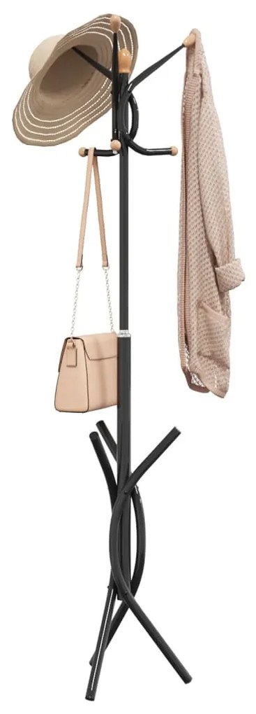 Καλόγερος Μαύρος 176 εκ. από Σίδερο με Ηλεκτ. Βαφή Πούδρας