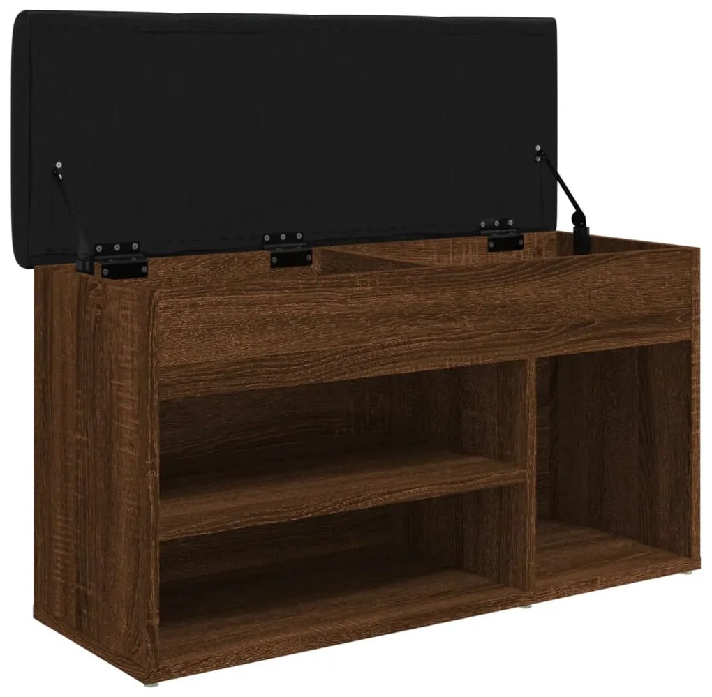 vidaXL Παπουτσοθήκη Καφέ Δρυς 82x32x45,5 εκ. από Επεξεργασμένο Ξύλο