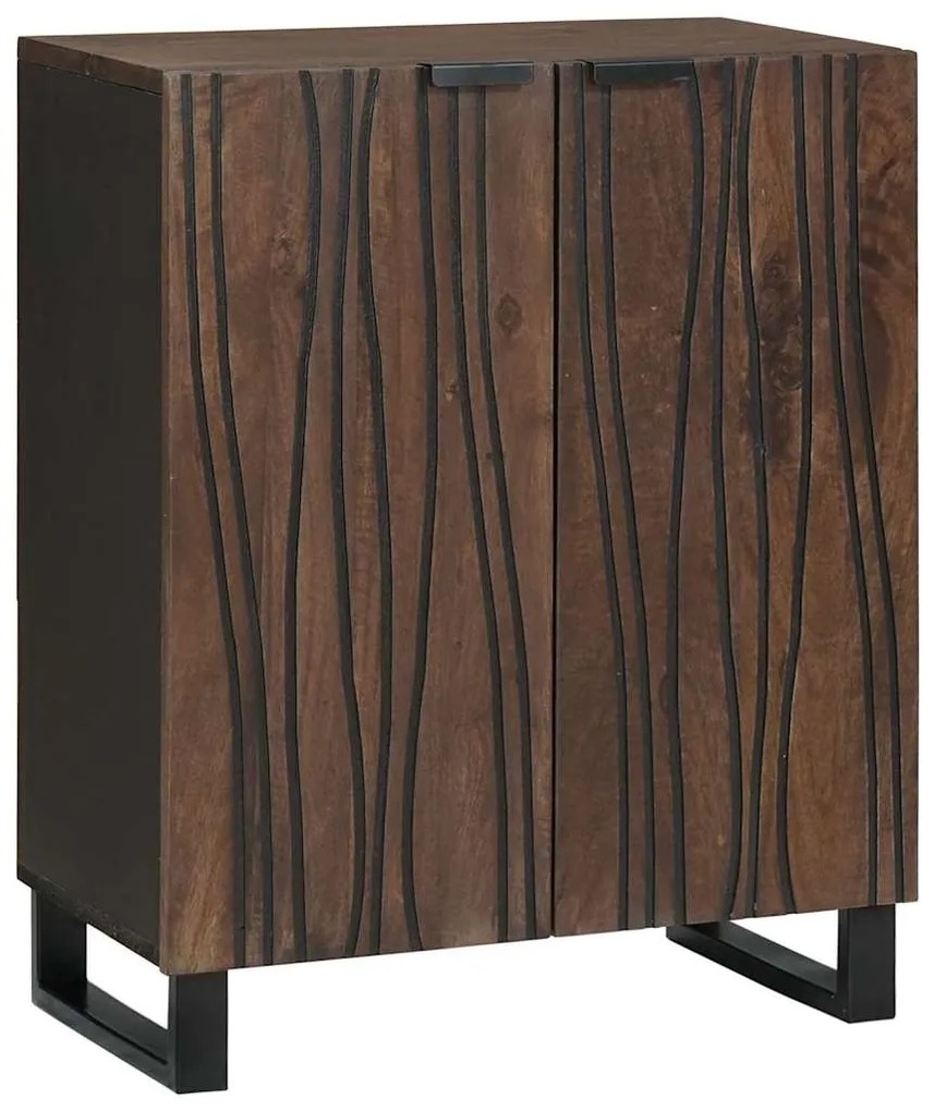 vidaXL Πλαϊνό γραφείο Καρυδιά 60 x 33,5 x 75 εκ. Στερεό ξύλο μάνγκο