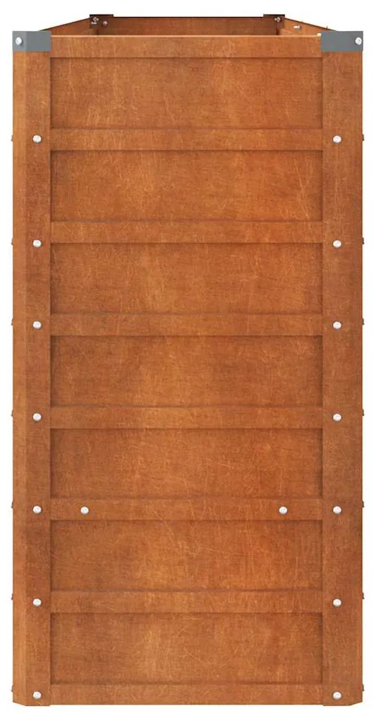 vidaXL Ζαρντινιέρα Σκουριασμένο 240x40x77 εκ. Ατσάλι Σκληρυθέν Αέρα