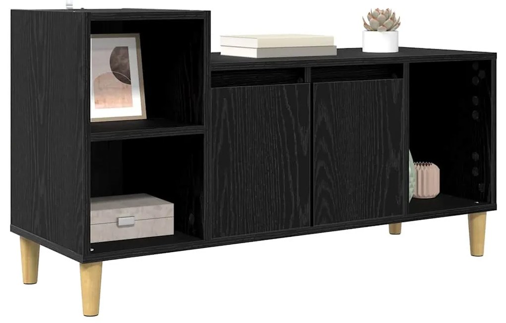vidaXL Ντουλάπι TV Μαύρη Οξυά 100 x 35 x 55 εκ Επεξεργασμένο ξύλο