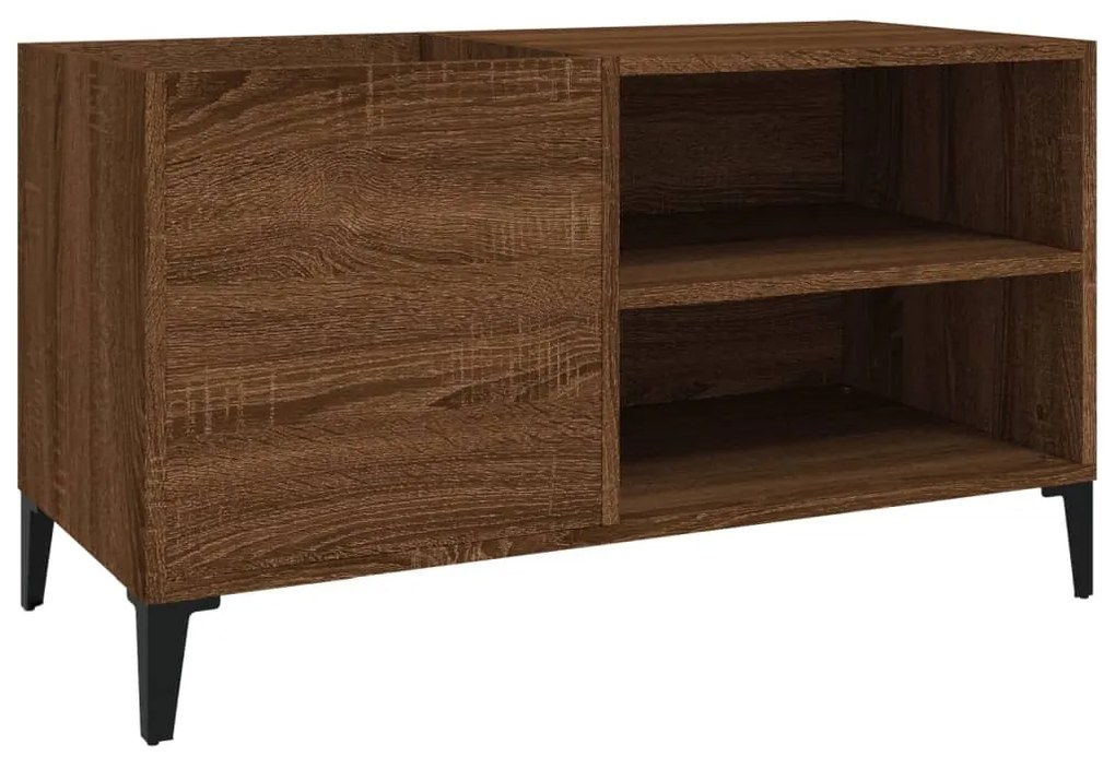 vidaXL Δισκοθήκη Καφέ Δρυς 84,5x38x48 εκ. από Επεξεργασμένο Ξύλο