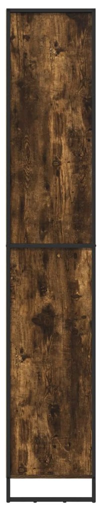 vidaXL Ψηλά Ντουλάπια 2 pcs Καπνιστό Δρύς 60 x 36 x 300 εκ.