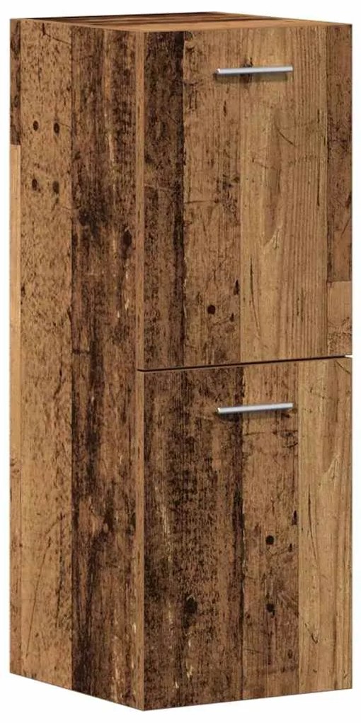 vidaXL Σετ Επίπλων Μπάνιου Επιτοίχιο 4 pcs Καφέ Επεξεργασμένο ξύλο