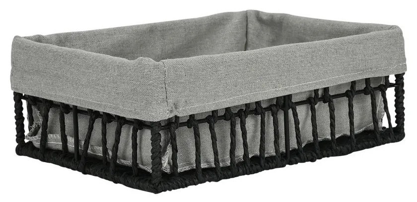 Καλάθι Αποθήκευσης Και Οργάνωσης Nest Μαύρο 28x20x10cm Estia 02-28053