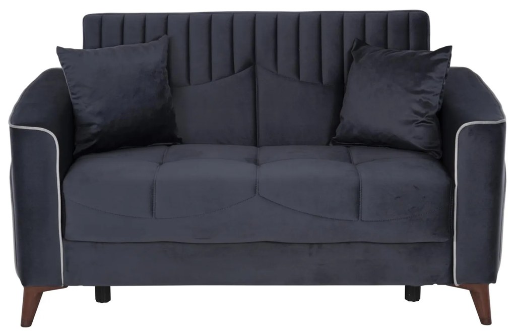 Καναπές - Κρεβάτι Portman 2θέσιος Γκρί - Μπλέ 158x86x90Υ εκ. 158x86x90 εκ.