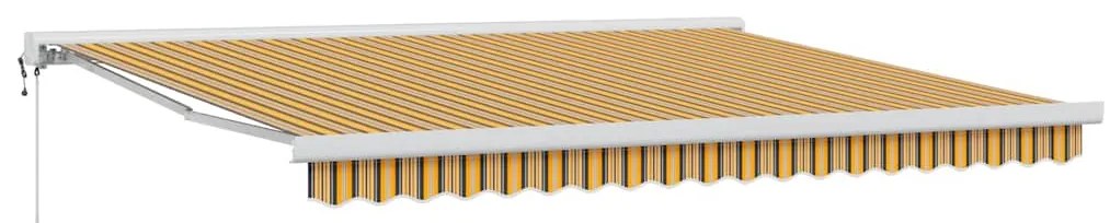 vidaXL Αυτόματο Σκίαστρο με Ριγέ Σχέδιο 400 x 300 εκ
