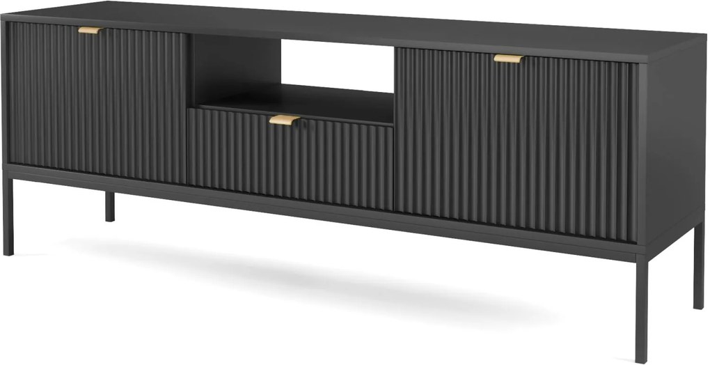 Lh-homefurniture Έπιπλο τηλεόρασης Nova Ανθρακί 154x39x56cm P_Nova_TVc-b