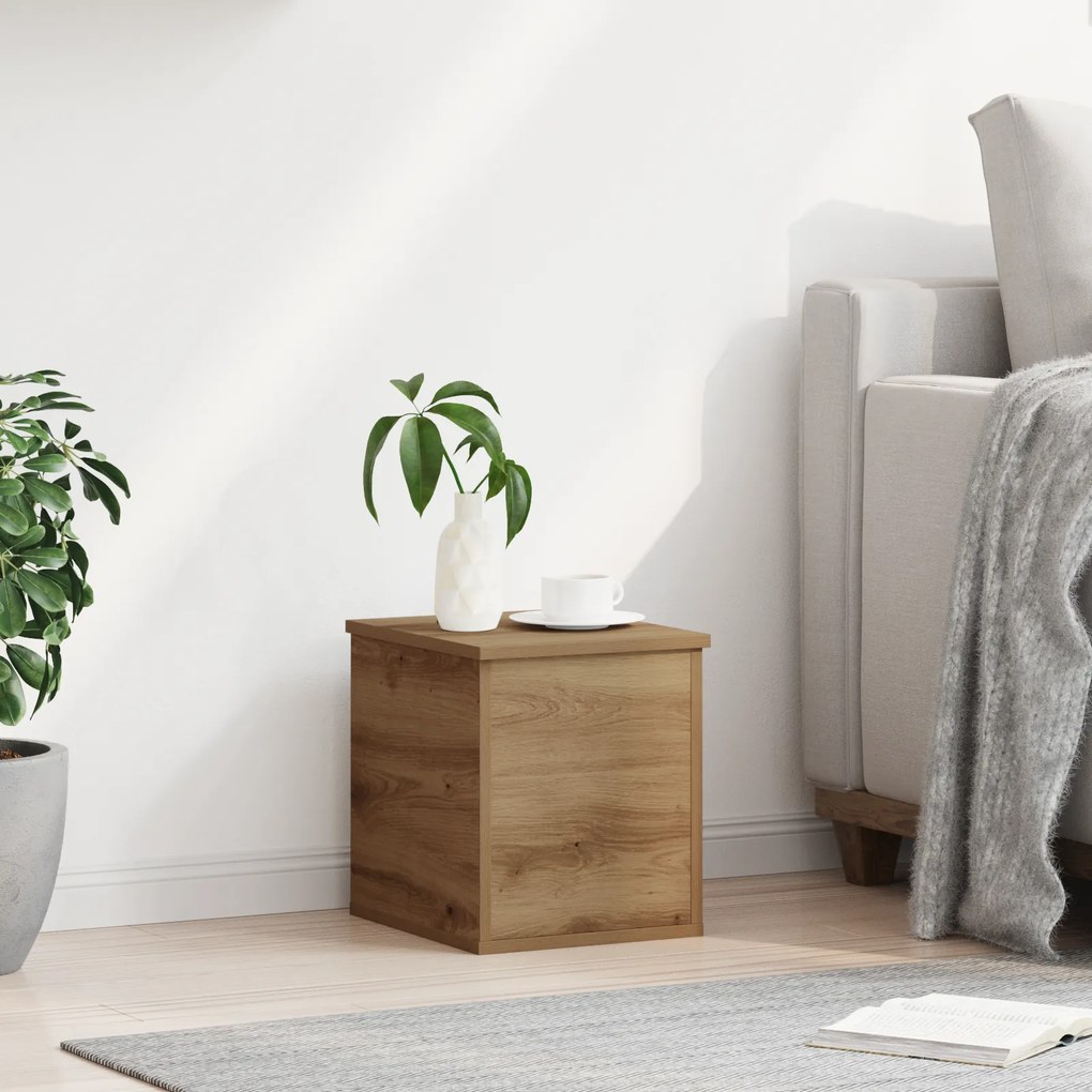 vidaXL Κουτί Αποθήκευσης Artisan Oak 30x35x35 εκ, Φτιαγμένο από Επεξεργασμένο Ξύλο