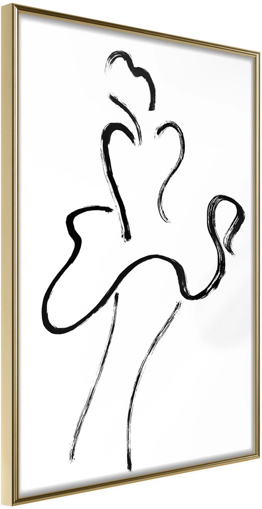 Αφίσα - Marilyn Outline - 30x45 - Χρυσό - Χωρίς πασπαρτού