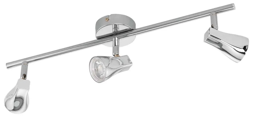 Φωτιστικό Σποτ Led 97831 Silver Tiberio Eglo Metal, Plastic