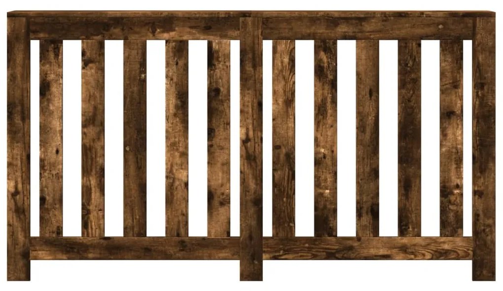 vidaXL Κάλυμμα Καλοριφέρ Καπνιστή Δρυς 149x20x82εκ. Επεξεργασμένο Ξύλο
