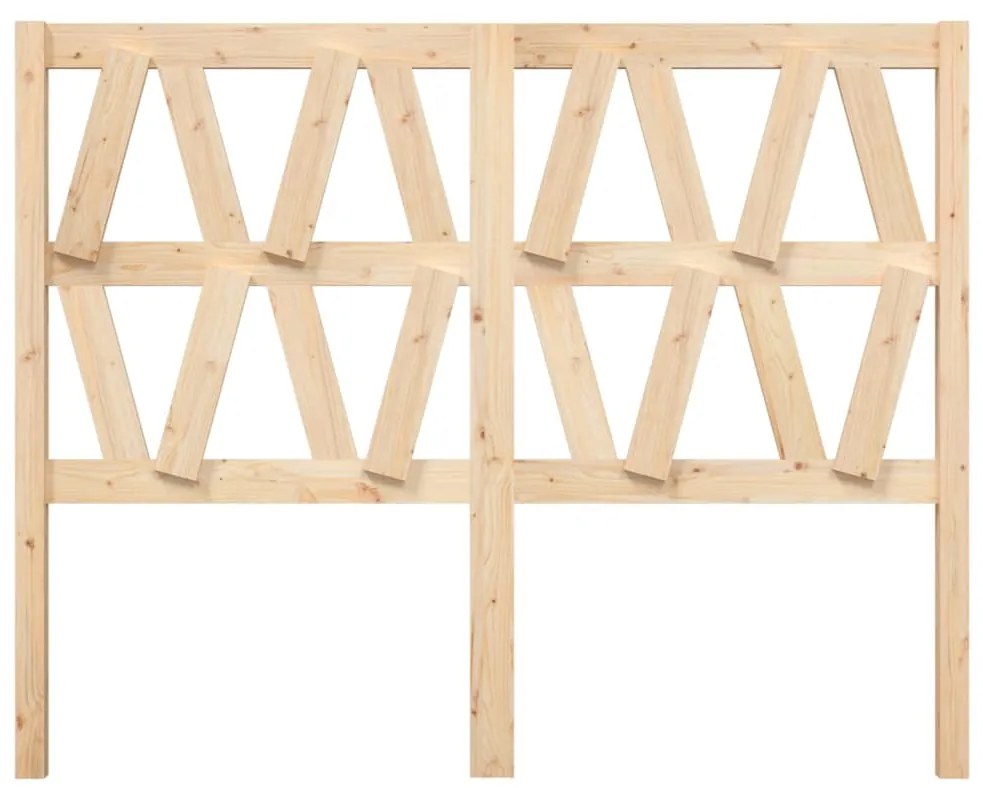 vidaXL Κεφαλάρι Κρεβατιού 141 x 4 x 100 εκ. από Μασίφ Ξύλο Πεύκου