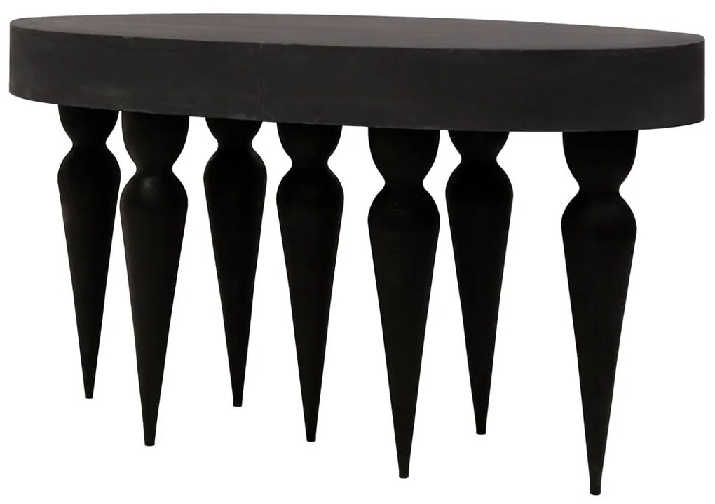 Console Table AANGENAAM XL 140cm X 46cm X Y90cm οβάλ 41000603Zn-0071