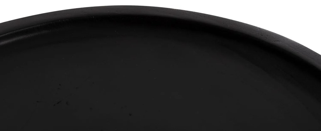 ΤΡΑΠΕΖΙ ΒΟΗΘΗΤΙΚΟ LOKI HM9899.12 ΜΑΣΙΦ ΞΥΛΟ SUAR ΣΕ ΜΑΥΡΟ Φ30x50Υεκ.