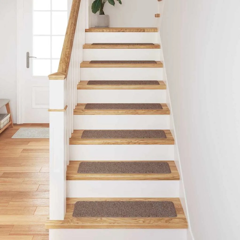 vidaXL Σκαλοπάτια 15 pcs Καφέ 75 x 20 cm Πολυπροπυλένιο