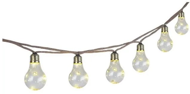 Ηλιακή Διακοσμητική Γιρλάντα 50xLED 0,06W Καφέ 5,7m ΙΡ44 33694-10 Globo Lighting. -33694-10-Καφέ 33694-10