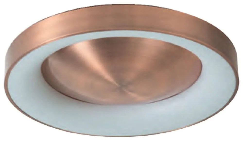 Φωτιστικό Οροφής - Πλαφονιέρα 77-8161 Led 60cm Amaya Copper Homelighting Αλουμίνιο,Ακρυλικό