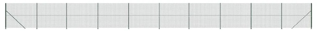 vidaXL Συρματόπλεγμα Περίφραξης Πράσινο 1,8 x 25 μ. με Βάσεις Φλάντζα