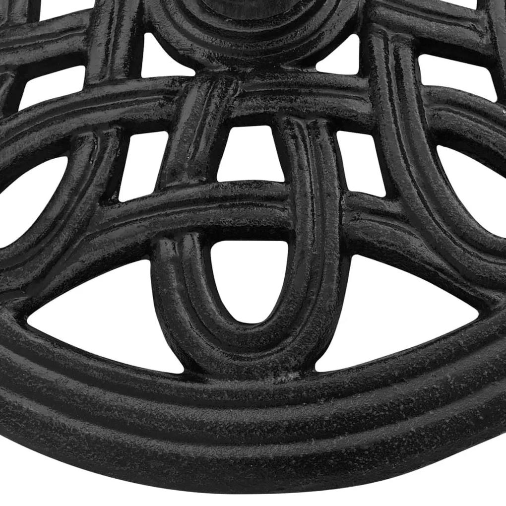 Βάση Ομπρέλας Μαύρη 44 x 44 x 32 εκ. από Χυτοσίδηρο - Μαύρο