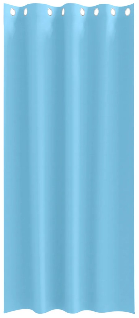 vidaXL Κουρτίνες με κουρτίνες 2 pcs Γαλάζιο 225 x 140 εκ. Πολυεστέρας