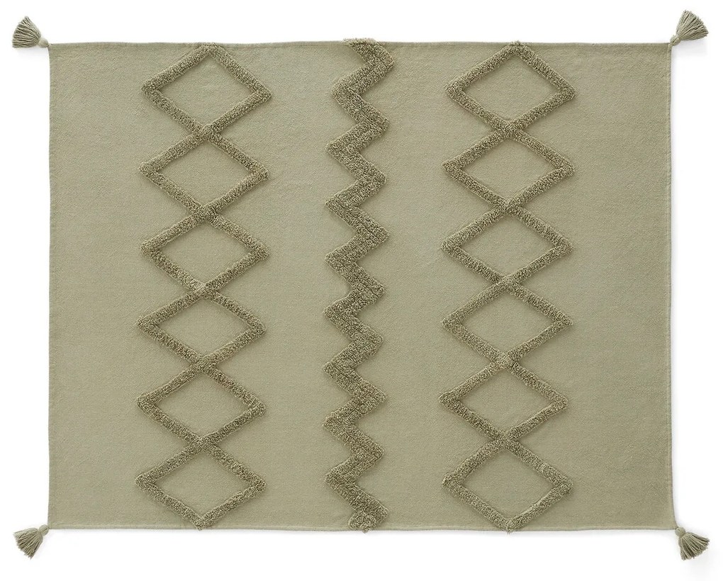 Βαμβακερό ριχτάρι με tufted μοτίβα, Assap
