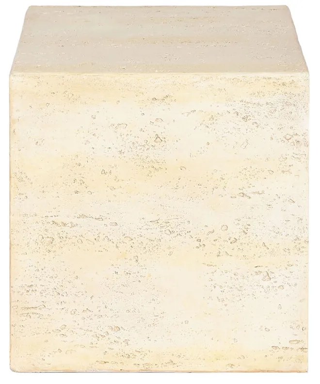 Βοηθητικό Τραπεζάκι Home ESPRIT Μπεζ Μαγνήσιο 40 x 40 x 40 cm