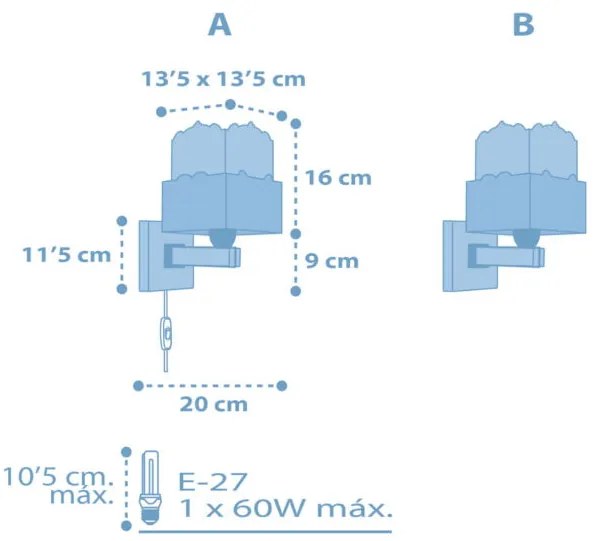 Απλίκα τοίχου Ango Panda-Mple