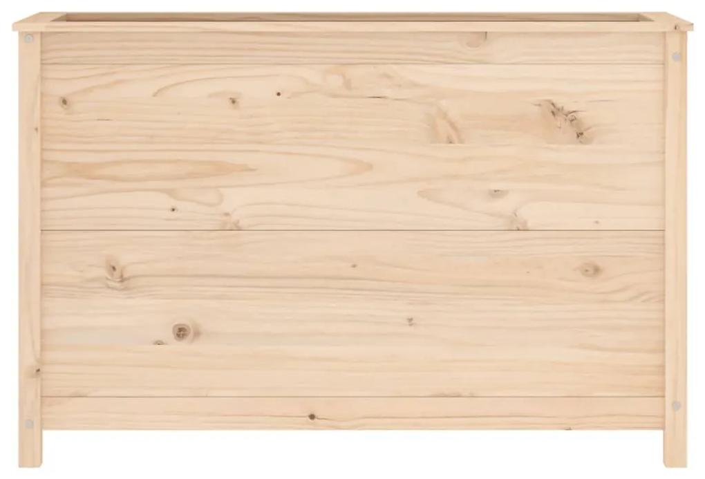 Ζαρντινιέρα Υπερυψωμένη 119,5x40x78 εκ. από Μασίφ Ξύλο Πεύκου - Καφέ
