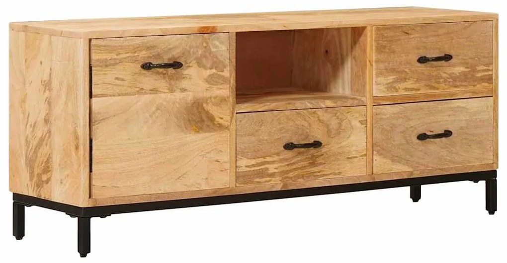 vidaXL Βάσεις Τηλεόρασης Καφέ 110 x 30 x 46 εκ. Στερεό ξύλο μάνγκο