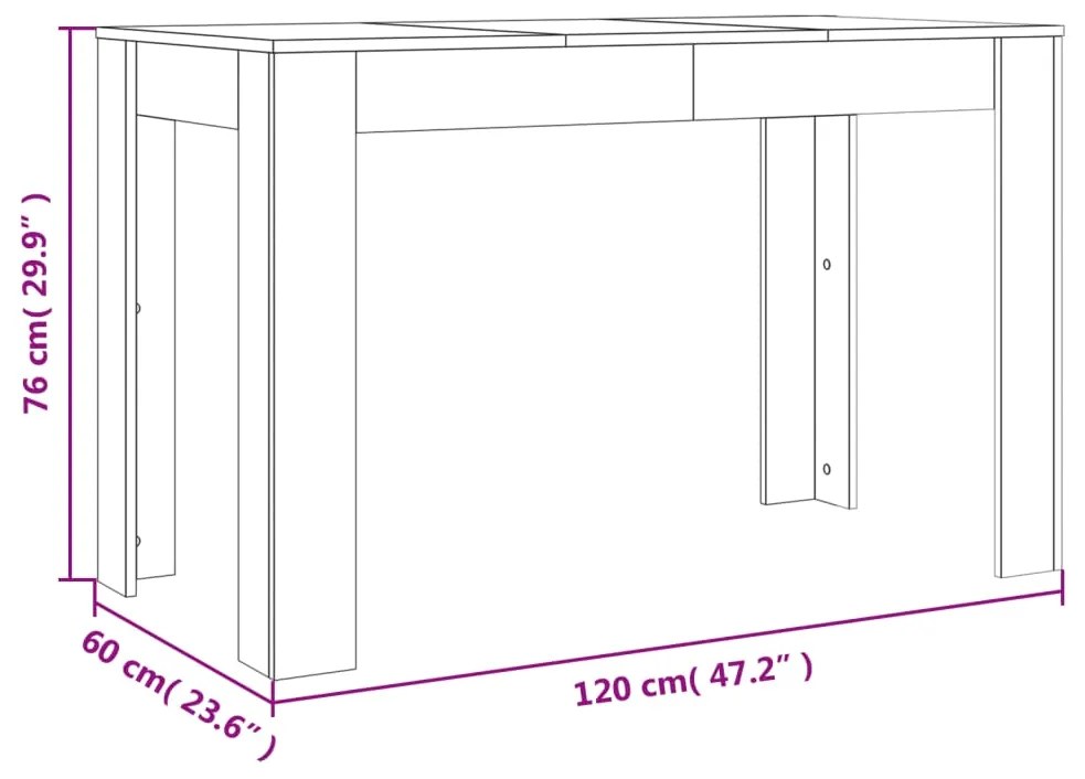 ΤΡΑΠΕΖΑΡΙΑ ΚΑΦΕ ΔΡΥΣ 120 X 60 X 76 ΕΚ. ΑΠΟ ΕΠΕΞΕΡΓΑΣΜΕΝΟ ΞΥΛΟ 838191