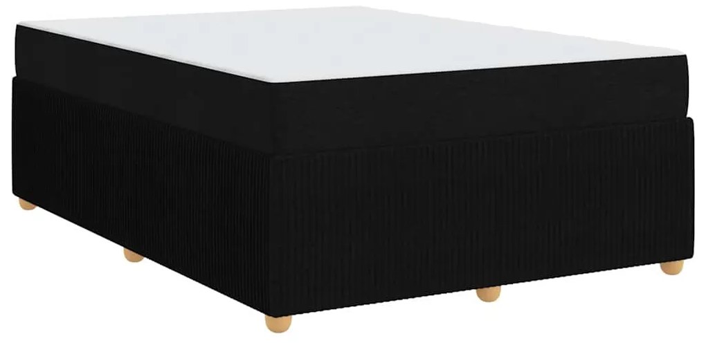 vidaXL Σκελετός Κρεβατιού Άλλο Μαύρο 160 x 200 cm ύφασμα