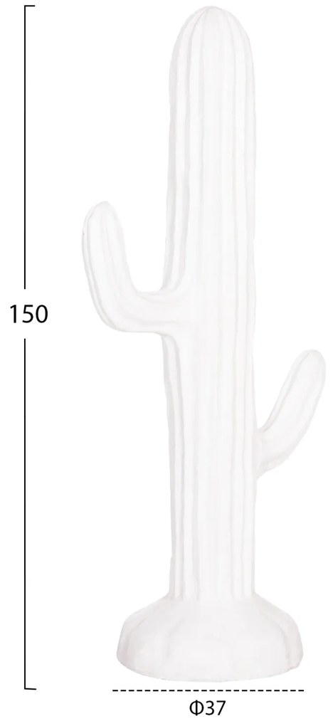 ΔΙΑΚΟΣΜΗΤΙΚΟΣ ΚΑΚΤΟΣ ΔΑΠΕΔΟΥ CACTUS HM4386.02L ΓΥΨΟΣ ΣΕ ΛΕΥΚΟ 63x37x150Υεκ.