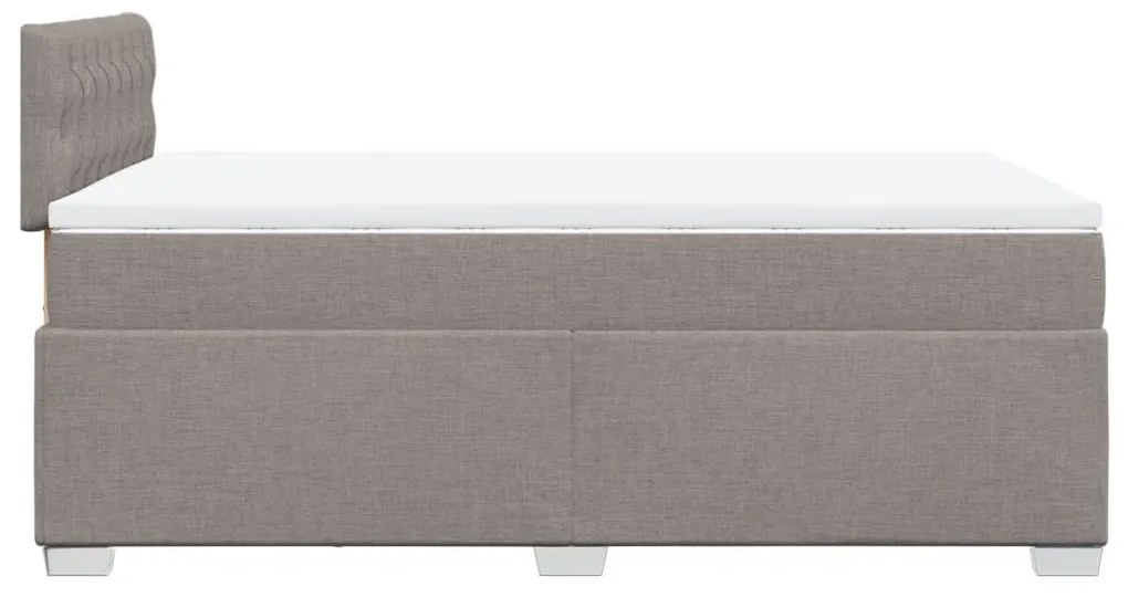 ΚΡΕΒΑΤΙ BOXSPRING ΜΕ ΣΤΡΩΜΑ TAUPE 120X190 ΕΚ. ΥΦΑΣΜΑΤΙΝΟ 3288138