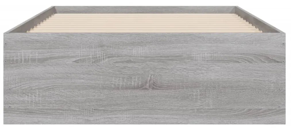 vidaXL Πλαίσιο Κρεβατιού με συρτάρια Γκρι sonoma 100x200εκ. Επεξ. Ξύλο