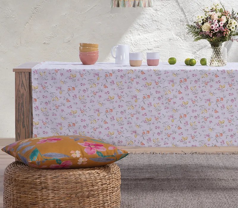 Τραπεζομάντηλο Citrus Flower Multi 140x180 - Nef-Nef Homeware