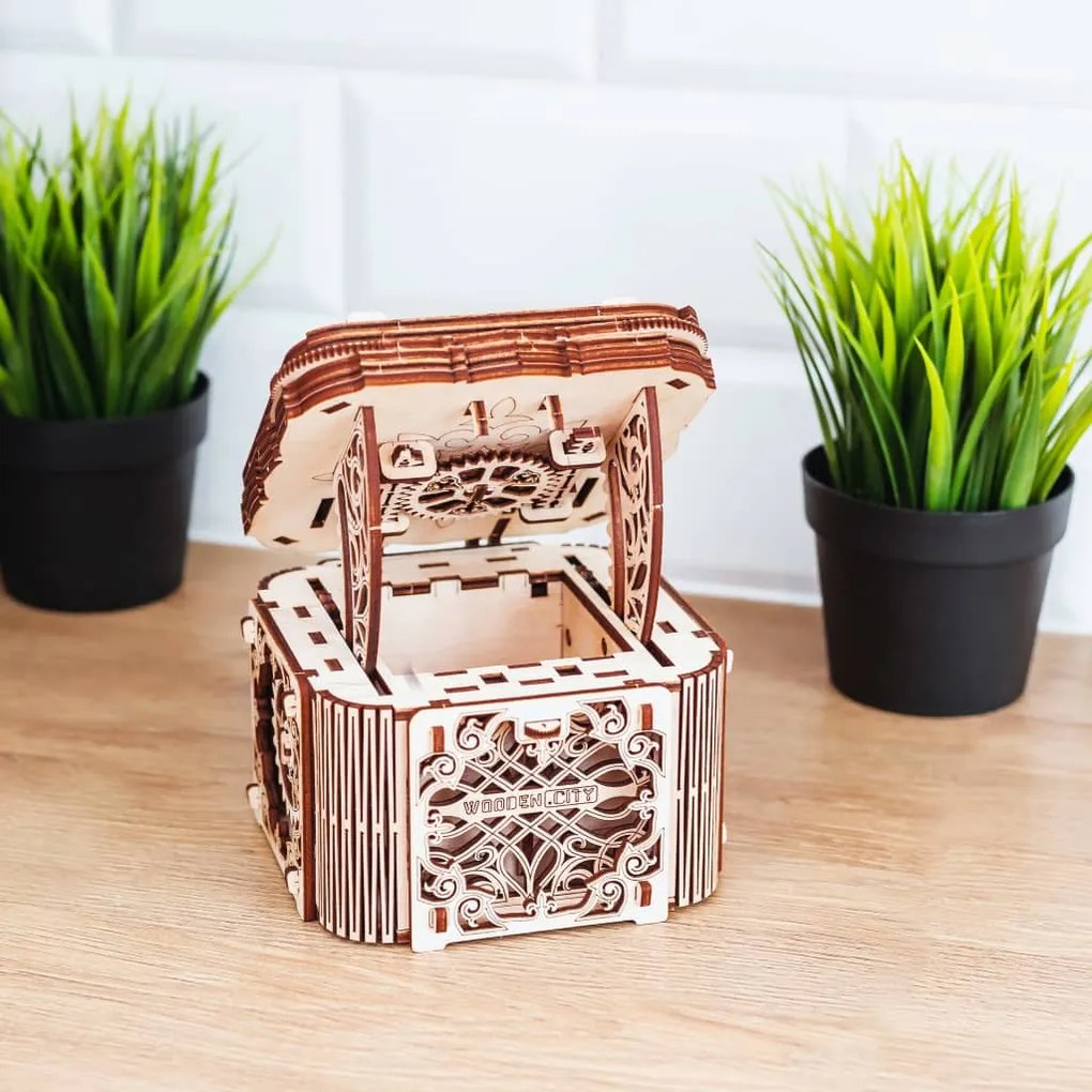 WOODEN CITY 425880 Wooden Scale Model Kit Mystery Box